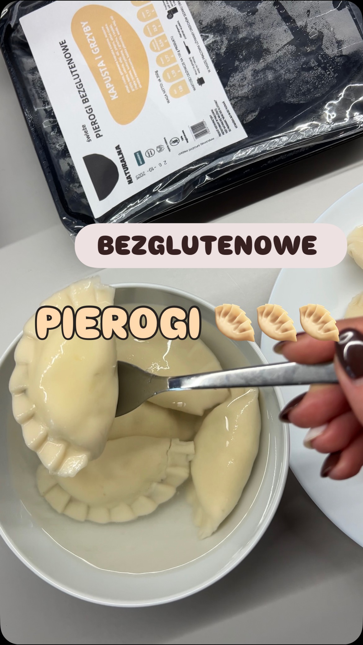 Bezglutenowe pierogi ze sklepu Pizza Naturalna - Poznań